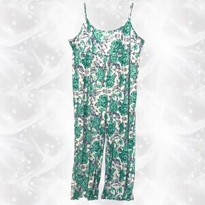 Floral Babydoll Style Jumpsuit 26" p2p 54" length..like new